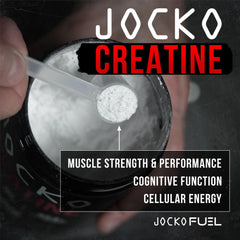 Jar with scoop showing 90 servings