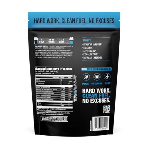 Back packaging details of Jocko Fuel Hydrate Electrolytes Powder Packets