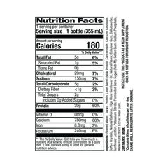 Pack of 12 ready-to-drink protein shakes in 12 oz bottles