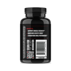 Close-up of Jocko Fuel Test Booster for Men label