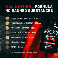 Jocko Fuel Test Booster bottle showing 120 capsules and 30 servings