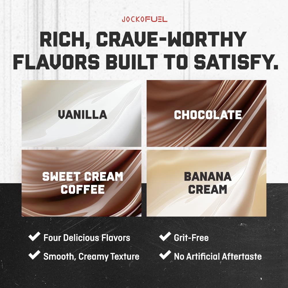 Ready-to-drink Vanilla protein shake with a glass of milk