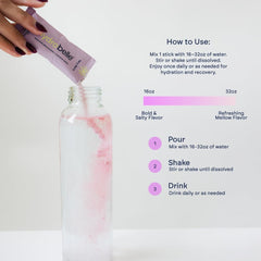 Hydration on the go with HydroBelle Very Berry sticks