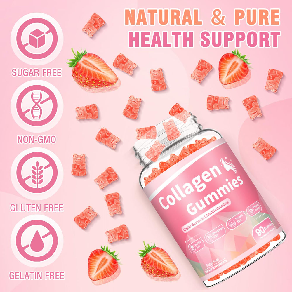 Joint health concept with collagen gummies