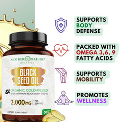 Joint and digestive health support with black seed oil