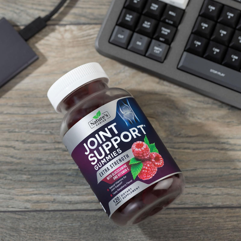Joint Support Gummies bottle with 120 gummies on display