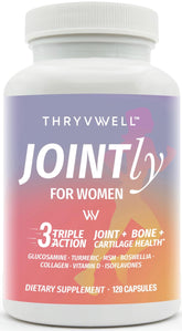 Bottle of Jointly for Women all-in-one joint supplement