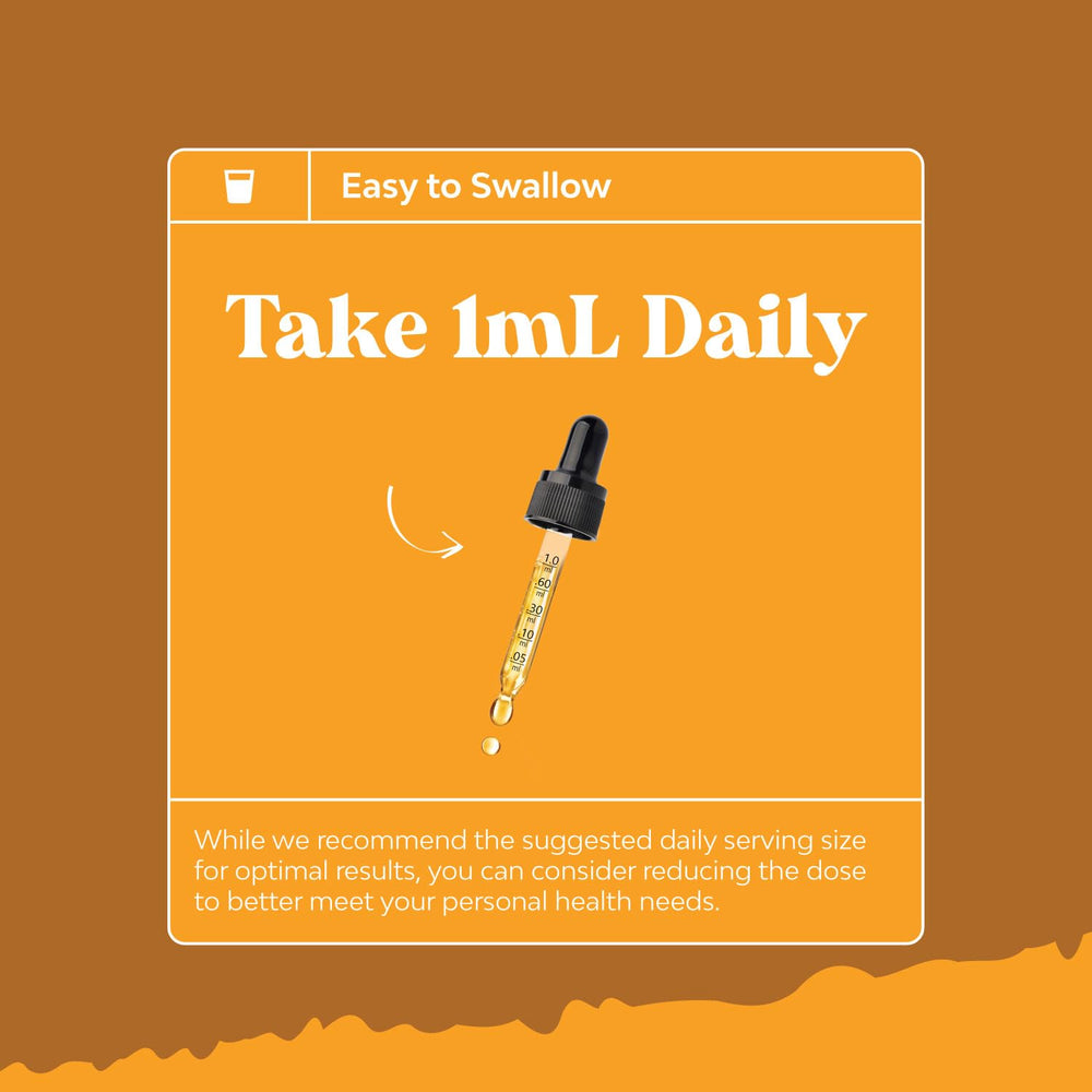 Illustration showing joints and mobility benefits with turmeric drops