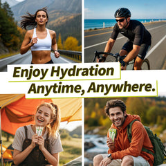 Prepared JOISPACE electrolyte drink in glass with ice