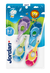 Close-up of extra soft bristles on Jordan Step 1 toothbrush