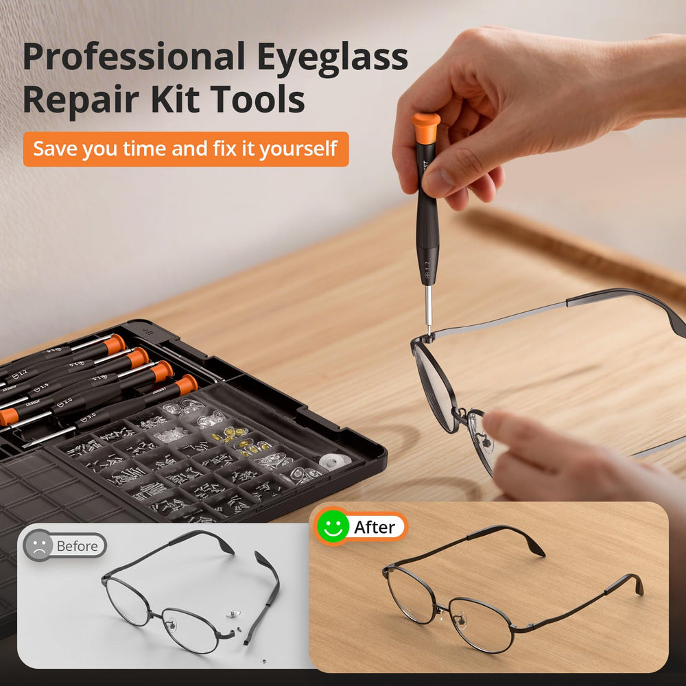 Eight types of stainless steel eyeglass screwdrivers