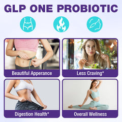 Probiotic capsules shown with healthy lifestyle