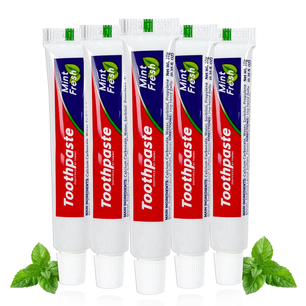 JoseHana mini toothpaste 50-count bulk travel size, 0.35 oz tubes
