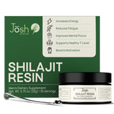 Jar of Josh Nutrition Pure Himalayan Shilajit Resin with label