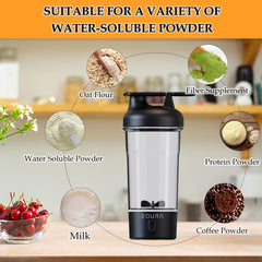 JOTER & LIBEAR electric shaker bottle portable-loop eases carrying during workouts.