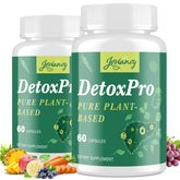 Jovianoy 1000 mg detox capsules bottle shows vegan, clean-label formula for daily digestive support.