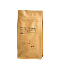 Back label with ingredients and nutrition facts on Jovvily Wheat Grass Powder