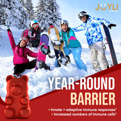 Close-up of JOYLI Quercetin Gummies texture