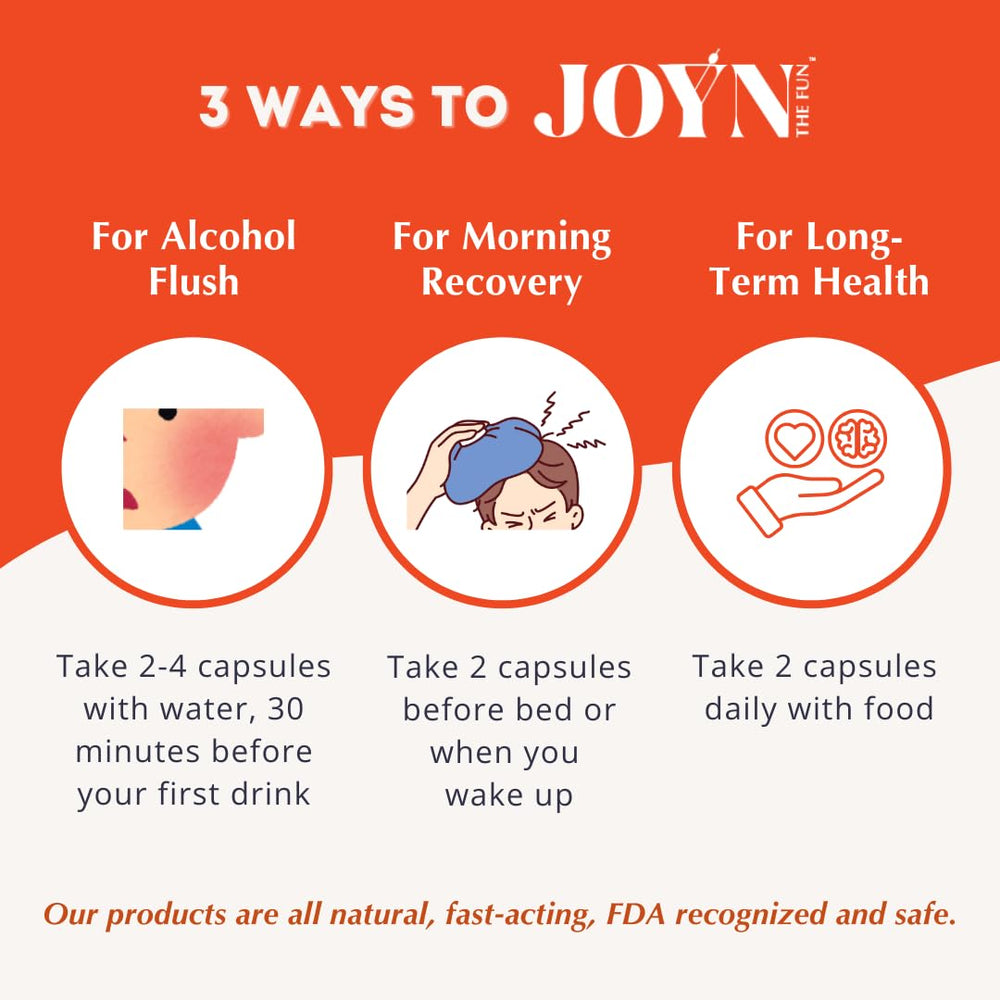 Two capsules per serving inside JOYN capsule bottle