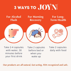 Two capsules per serving inside JOYN capsule bottle