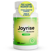 Joyrise After Drinking Aid bottle and capsules on a white background