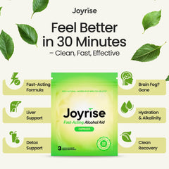 Three capsules per packet for Joyrise Post Drinking Aid 3-Pack