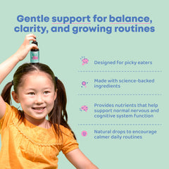 Front view of JoySpring broccoli drops for kids