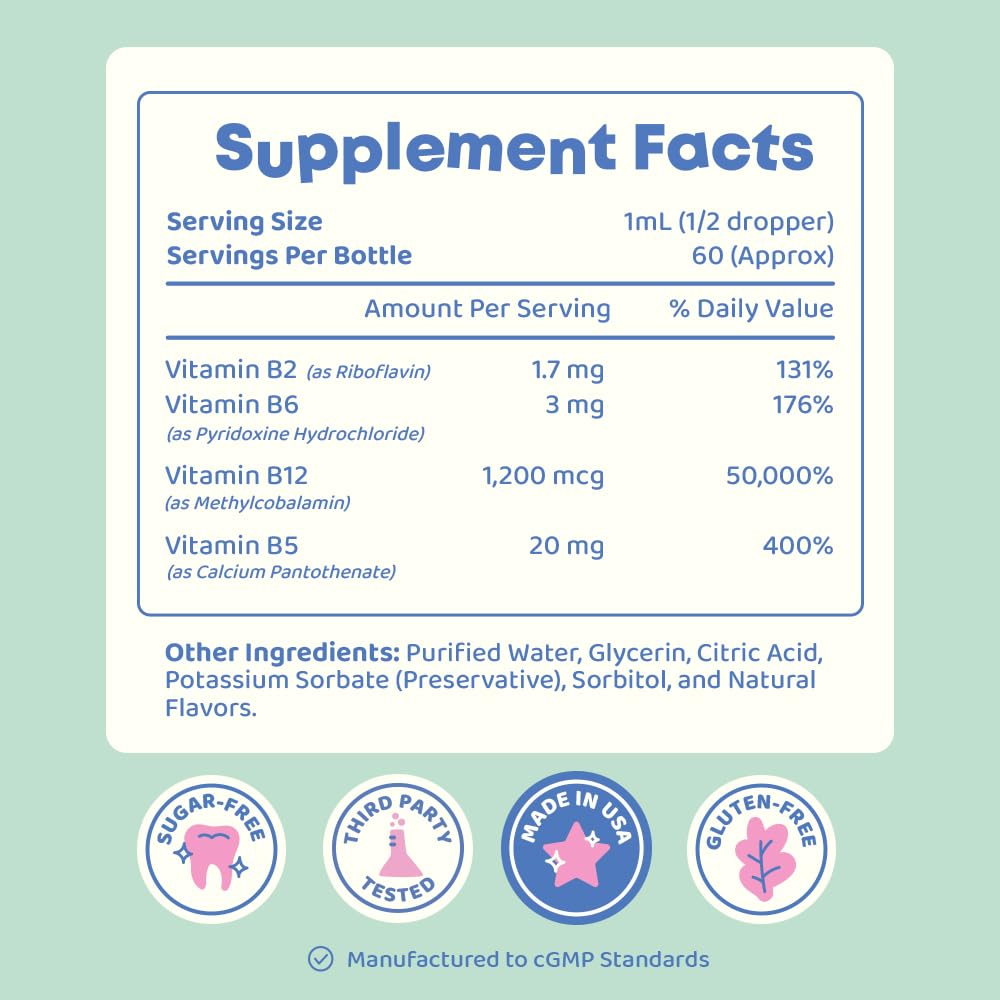 Dropper dispensing JoySpring B12 Drops