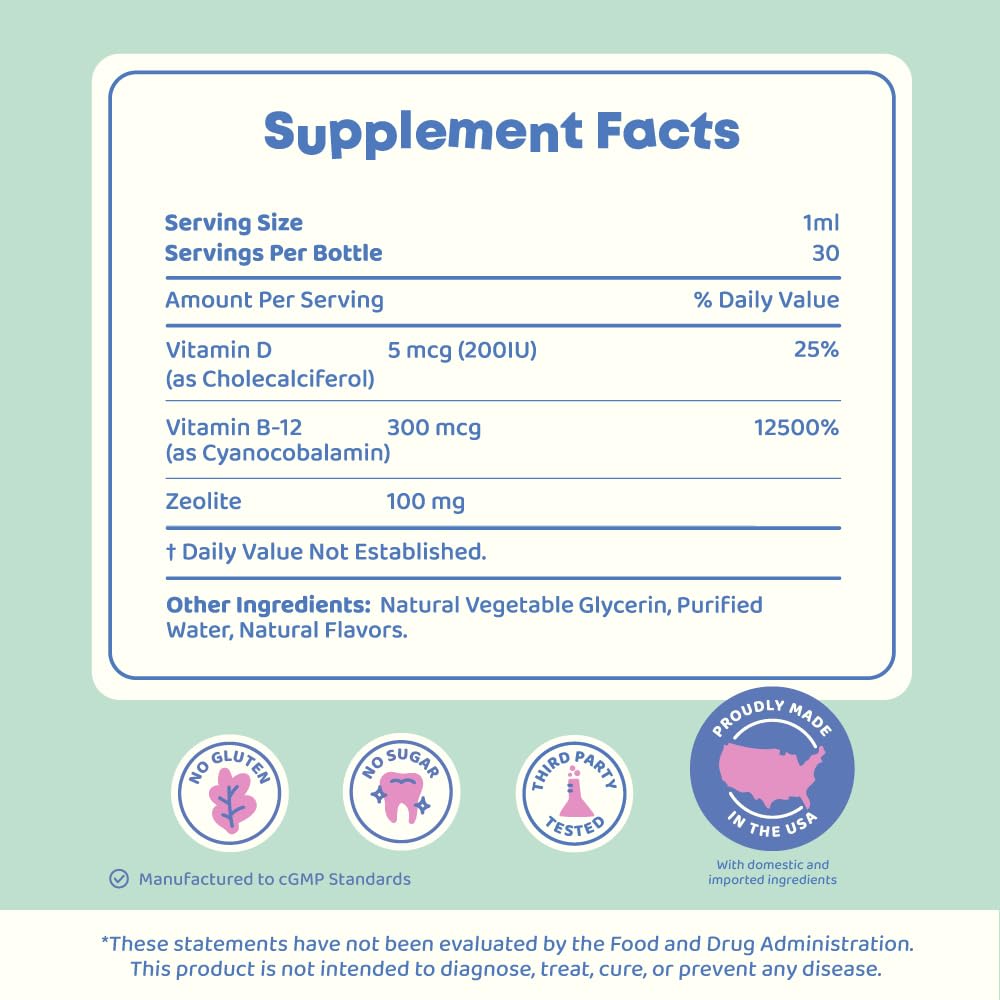 Allergen-free badge on JoySpring DetoxZee Kids packaging