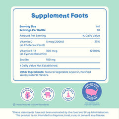 Allergen-free badge on JoySpring DetoxZee Kids packaging