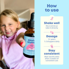 Nature sourced vitamin B complex liquid for kids
