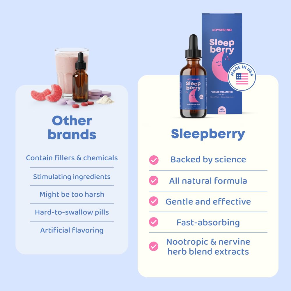Sleepberry berry-flavored melatonin liquid for kids