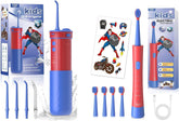 JTF Kids 2-in-1 electric toothbrush with water flosser front view