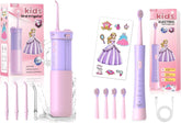 Front view of JTF Kids 2-in-1 toothbrush and water flosser combo