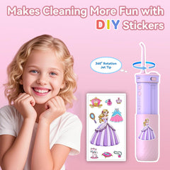DIY sticker set for personalizing the flosser