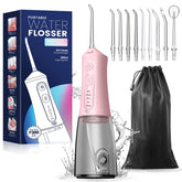 JTF Water Dental Flosser pink model - front view