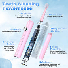 2-minute smart timer feature on JTF toothbrush