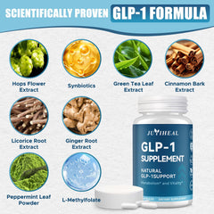 Healthy metabolism and GLP-1 production illustration