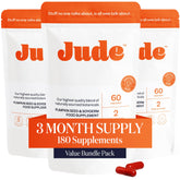 Bottle of Jude Bladder Control Tablets with 180 capsules