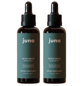 Two bottles of Juna Chlorophyll Liquid Drops (2-Pack) on a white background