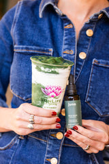 Serving suggestion: add chlorophyll drops to a glass of water