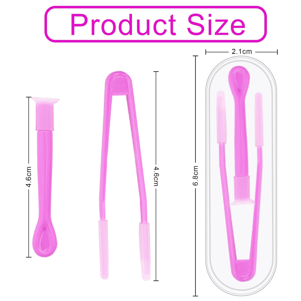 Blue color contact lens remover tool with case