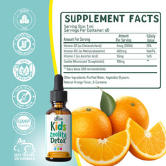 Serving suggestion: drops added to juice for kids