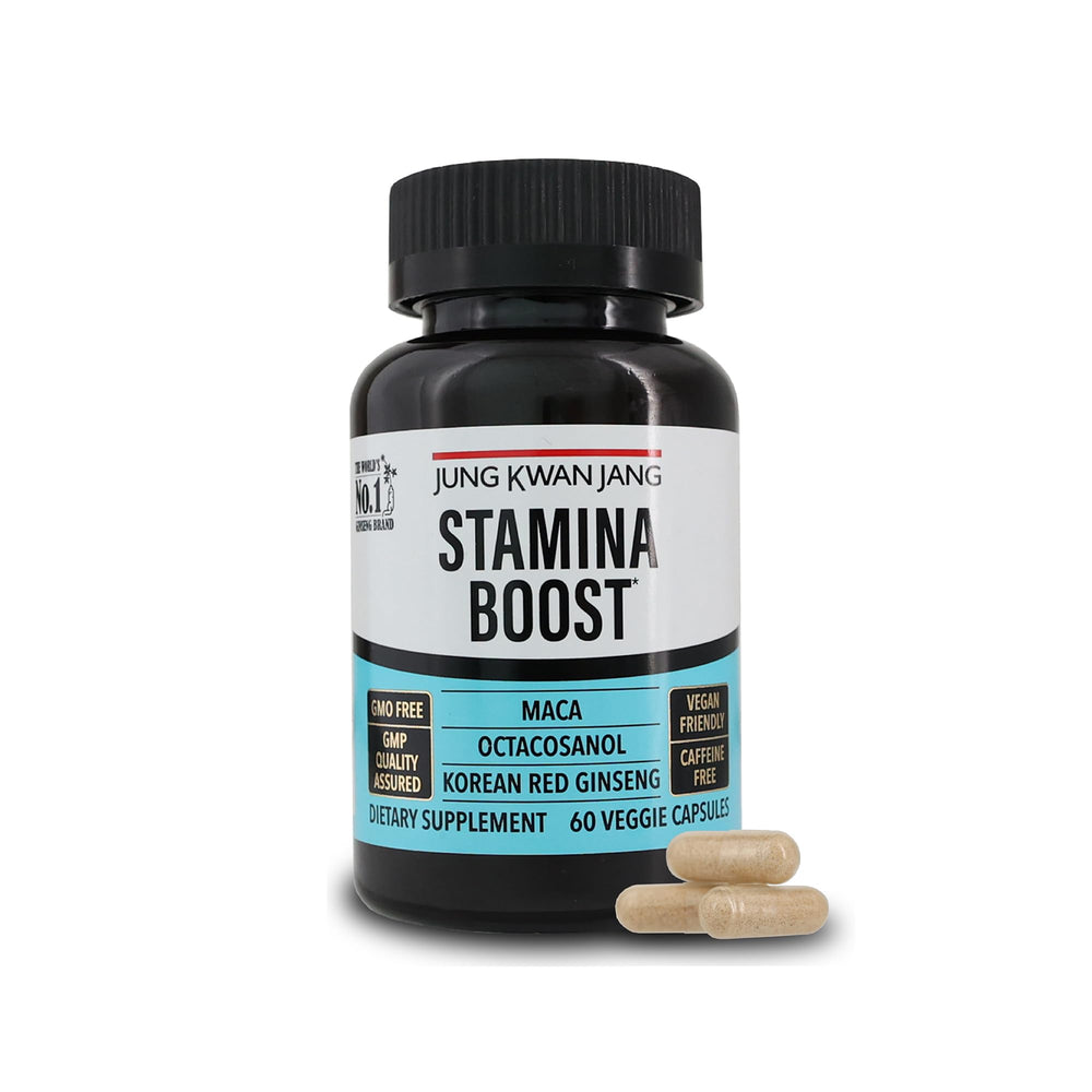 JungKwanJang men's stamina boost capsule bottle with Korean red ginseng