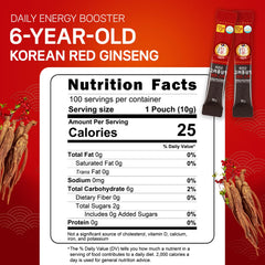 Ginseng sticks serving suggestion