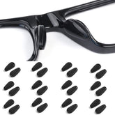 Junsika black silicone adhesive nose pads for glasses
