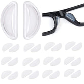 Junsika soft silicone eyeglass nose pads pack of 12