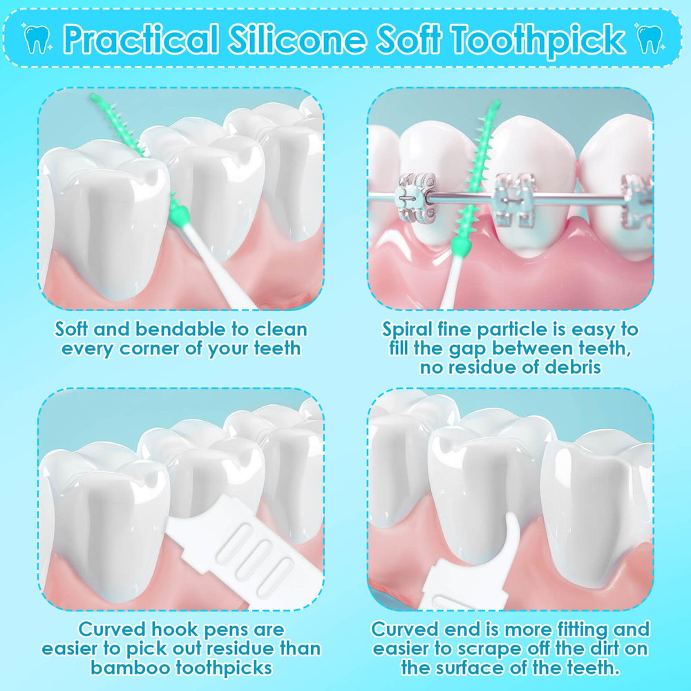 Portable dental cleaning kit for travel