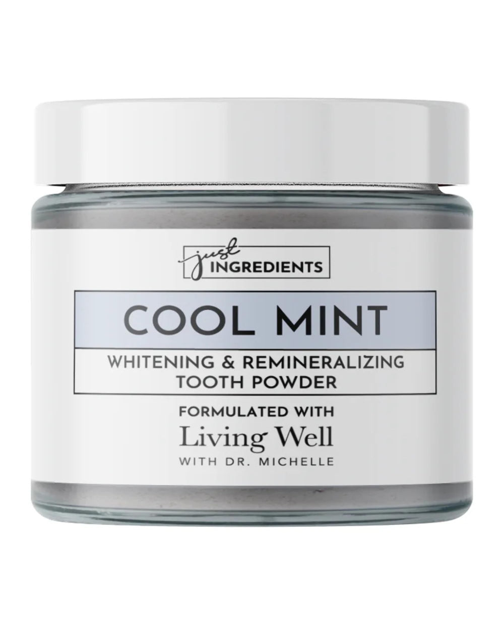 Just Ingredients Whitening Remineralizing Tooth Powder – 60 Day Supply, Water Activated Formula