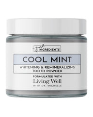 Just Ingredients Whitening Remineralizing Tooth Powder – 60 Day Supply, Water Activated Formula